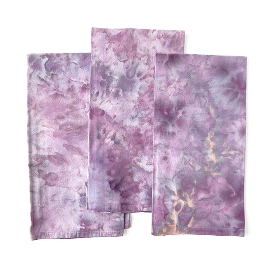 Kitchen Towels in Soft Purples - Sherri O Designs