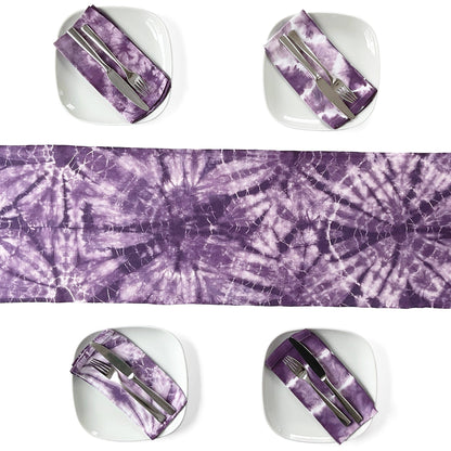 Linen Spiderweb Shibori Table Runner - Sherri O Designs