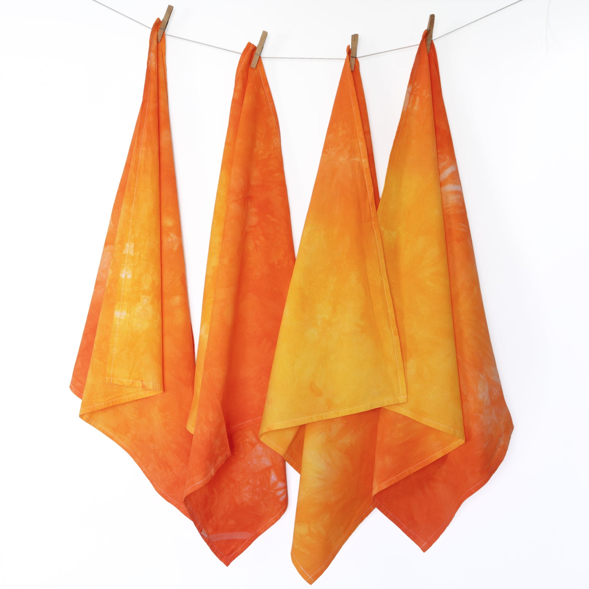 Orange Kitchen Towels - Sherri O Designs