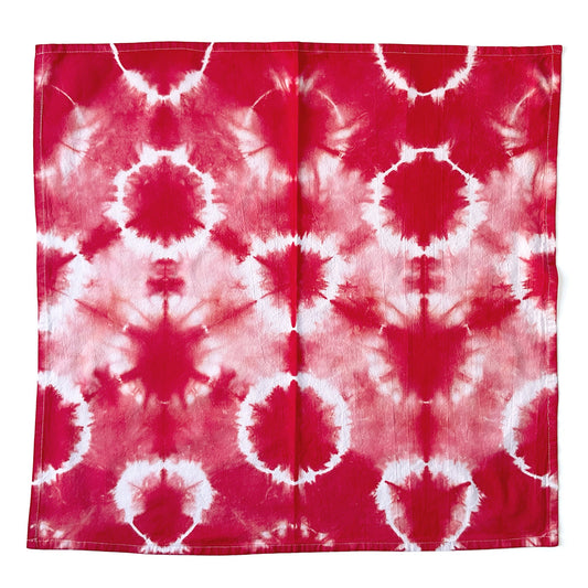 Red Shibori Kitchen Towels - Sherri O Designs