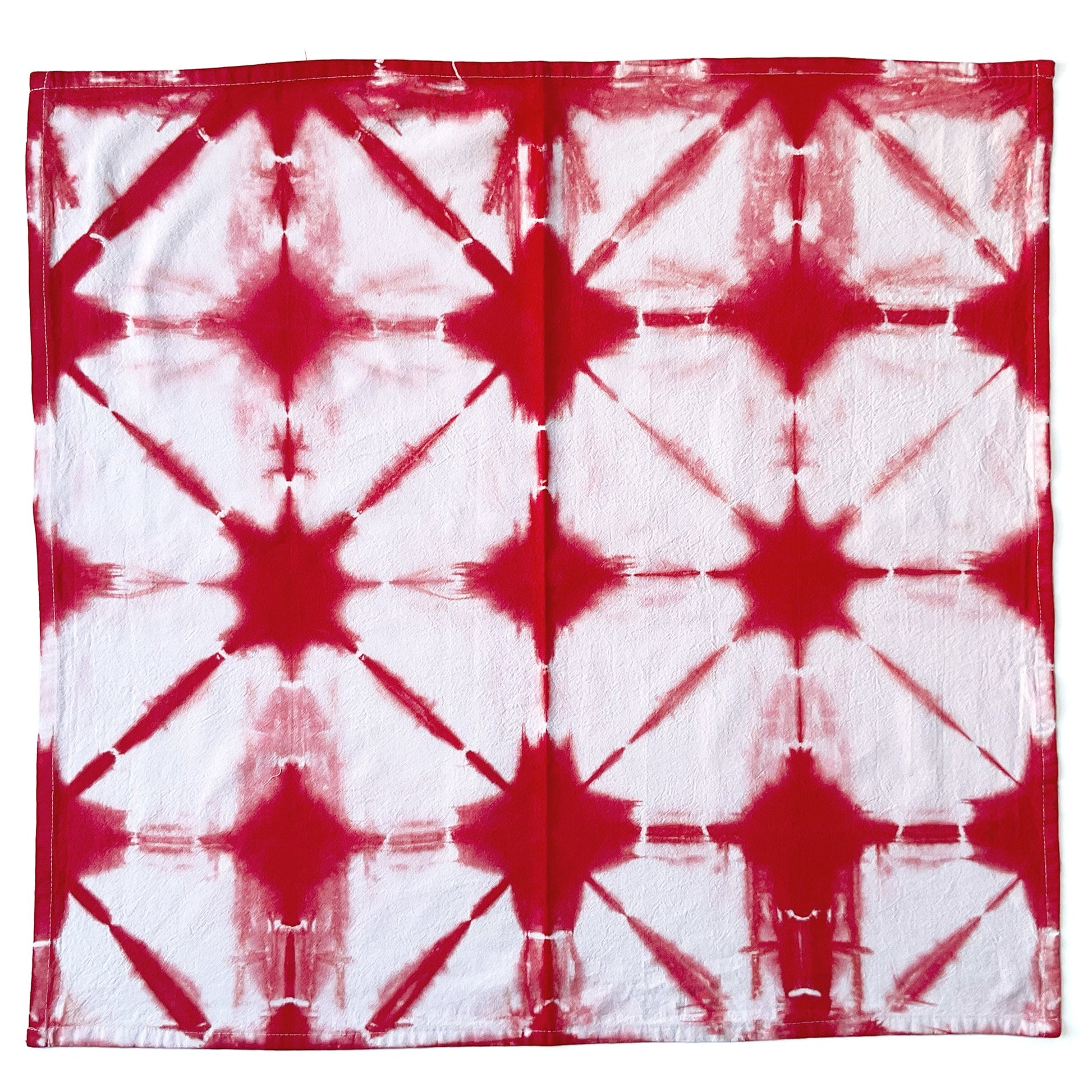 Red Shibori Kitchen Towels - Sherri O Designs