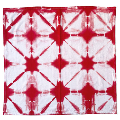 Red Shibori Kitchen Towels - Sherri O Designs