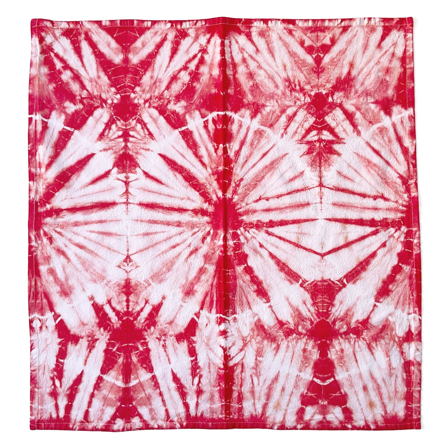Red Shibori Kitchen Towels - Sherri O Designs