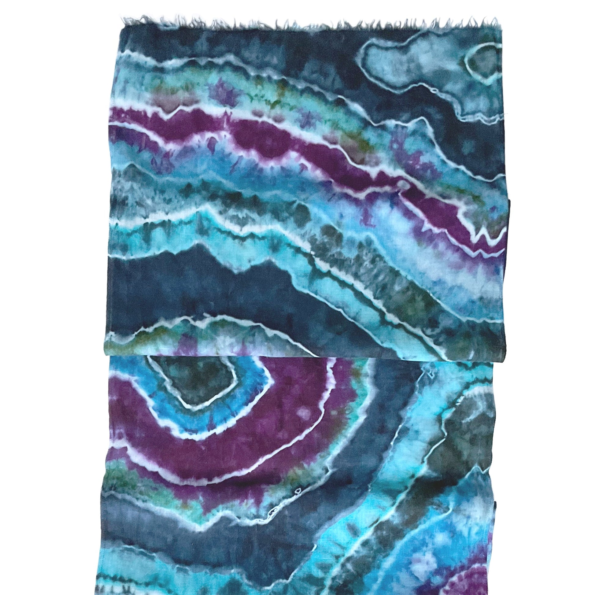 Tie Dyed Lightweight Linen Scarf - Sherri O Designs