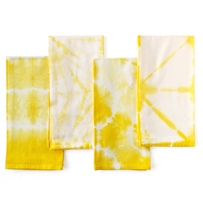Yellow Shibori Kitchen Towels - Sherri O Designs