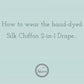Silk 2-in-1 Drape in Golden Yellow