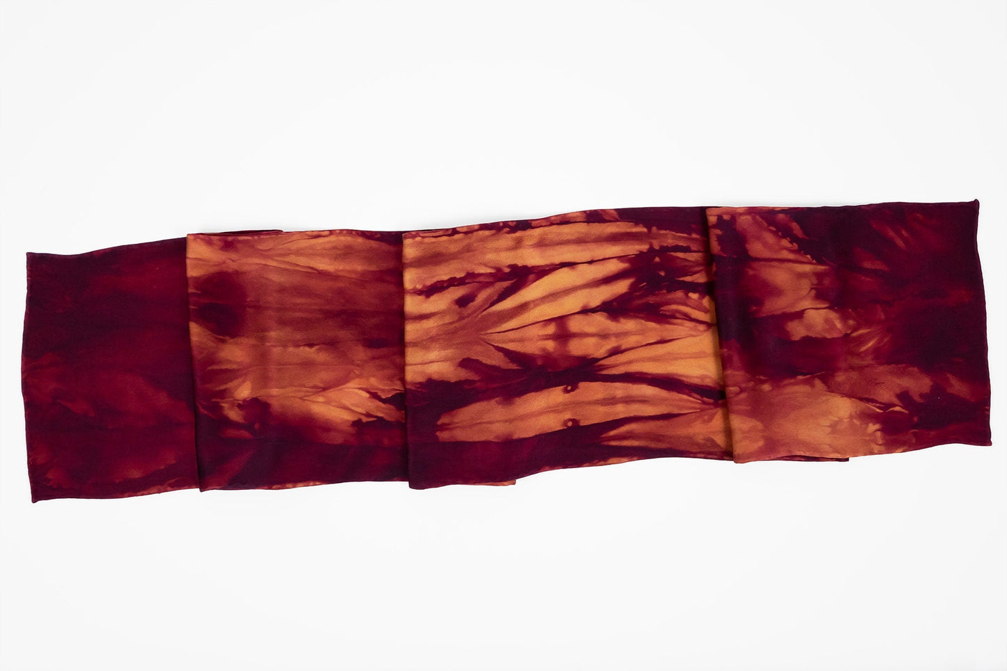 Autumn Red Silk Scarf - Sherri O Designs