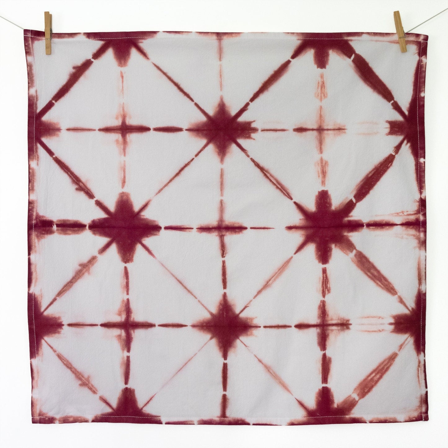 Barn Red Shibori Flour Sack Tea Towels - Sherri O Designs
