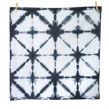 Black and White Shibori Flour Sack Tea Towels - Sherri O Designs