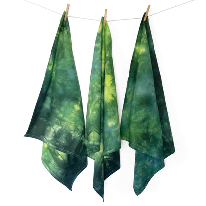 Green Flour Sack Tea Towels - Sherri O Designs