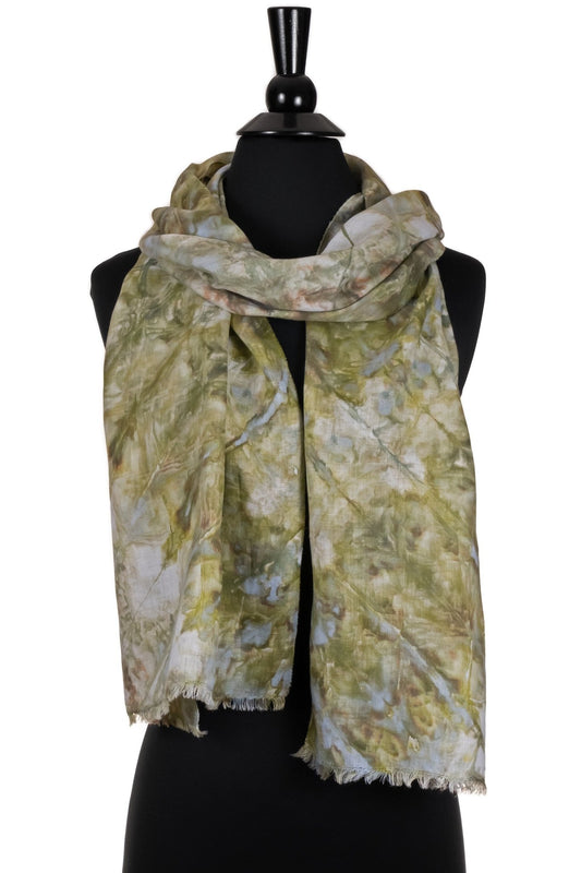 Ice Dyed Lightweight Linen Scarf - Sherri O Designs