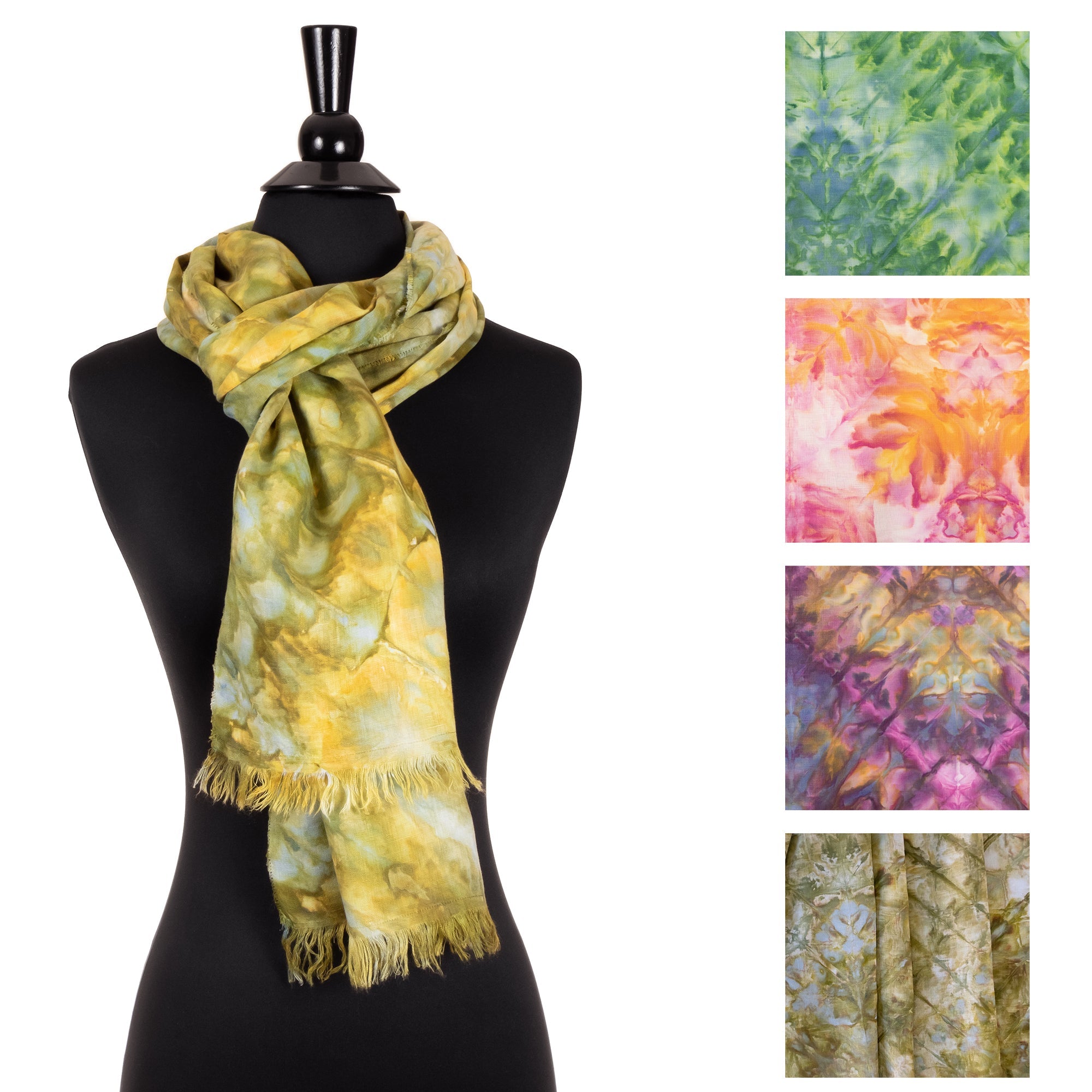 Ice Dye Silk Scarf, Tie Dye Scarf, Tie Dye hot Shawl, Silk Shawl, Lightweight Silk Scarf