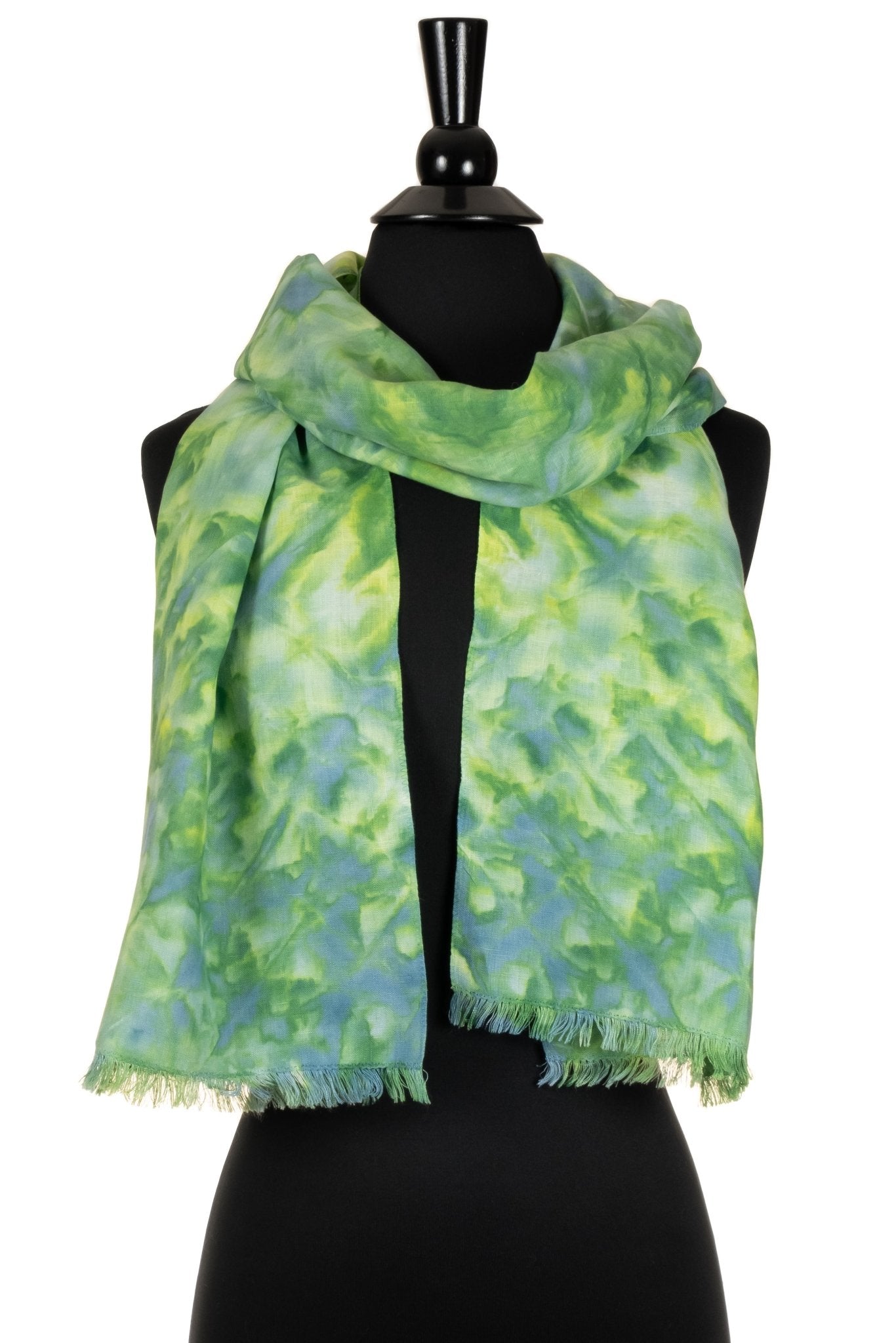 Ice Dye Silk Scarf, Tie Dye Scarf, Tie Dye hot Shawl, Silk Shawl, Lightweight Silk Scarf