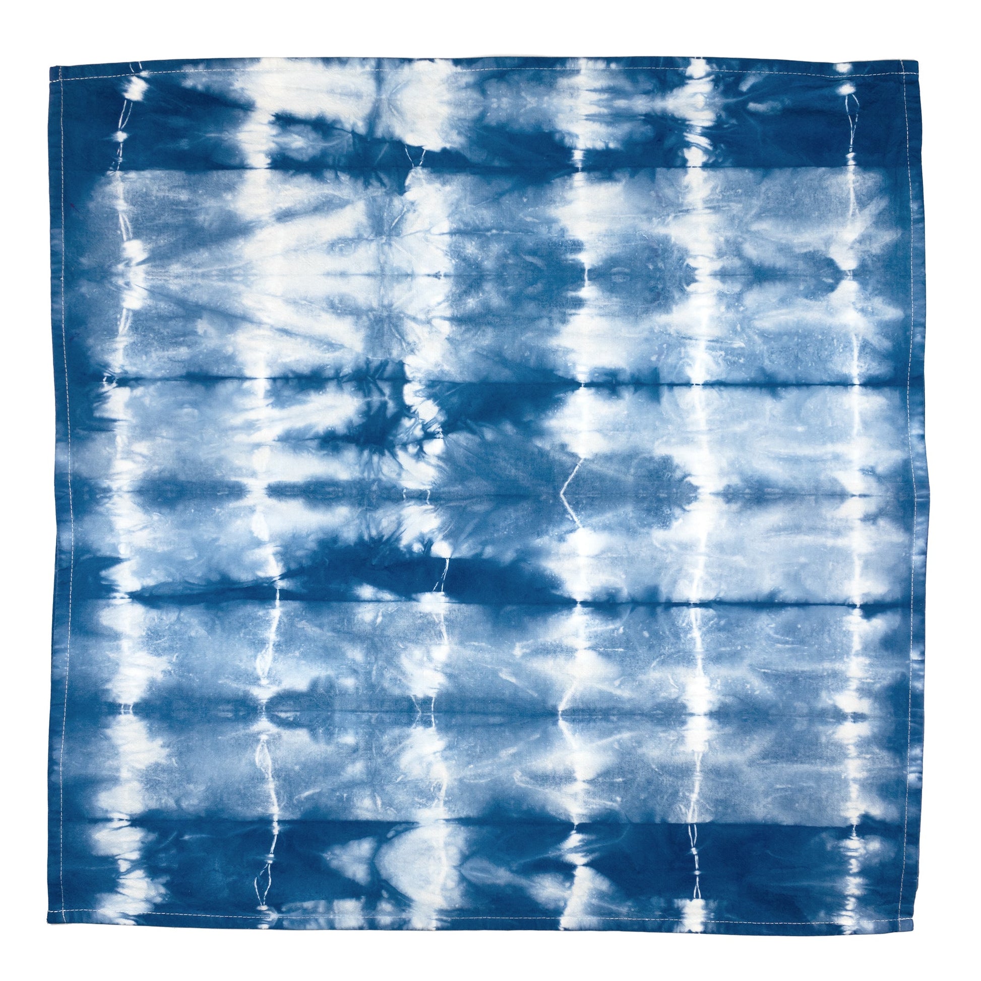 Hand Dyed Flour Sack Shibori Tea Towel in Teal and Pink – Divine