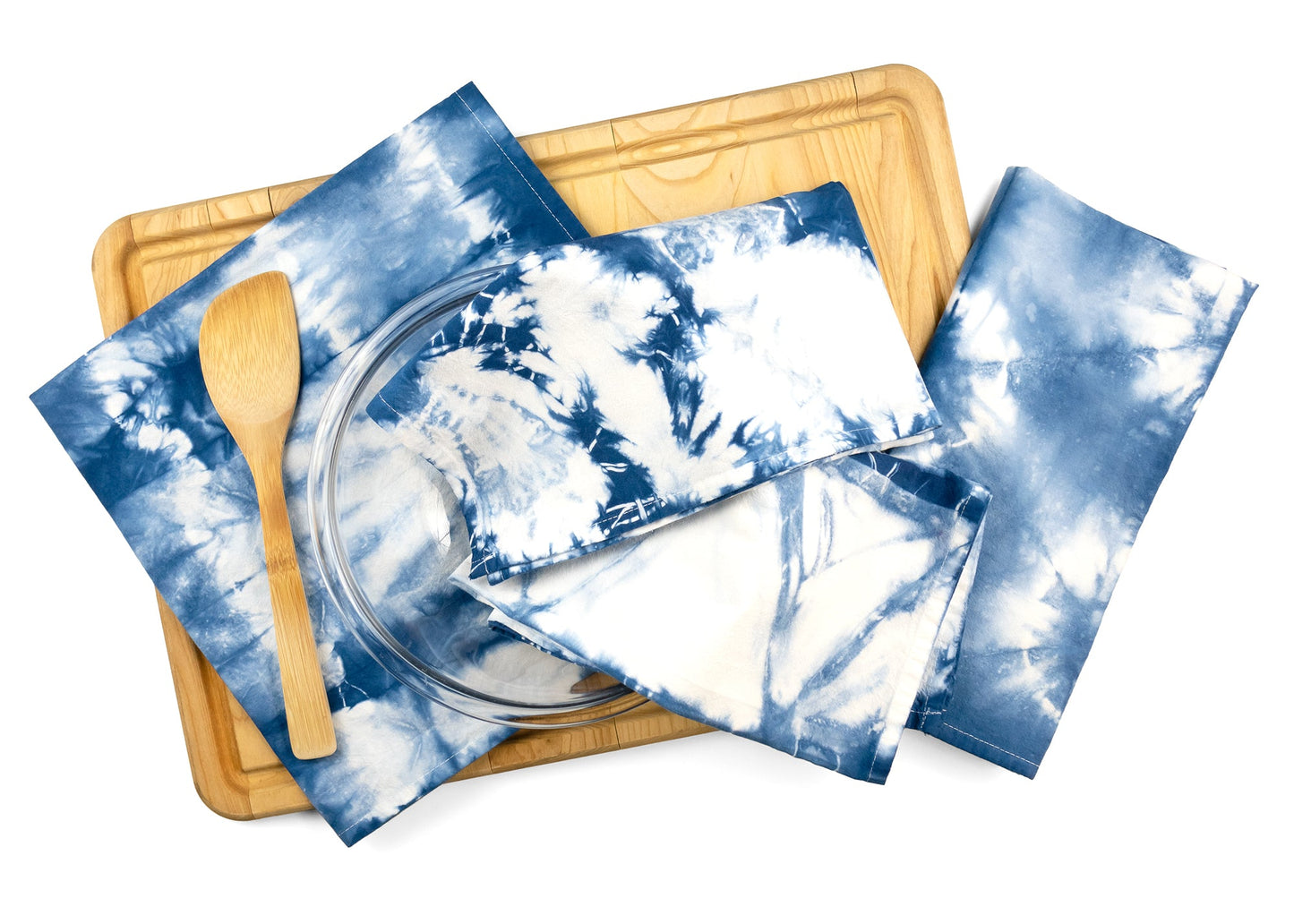 Indigo Shibori Flour Sack Tea Towels - Sherri O Designs