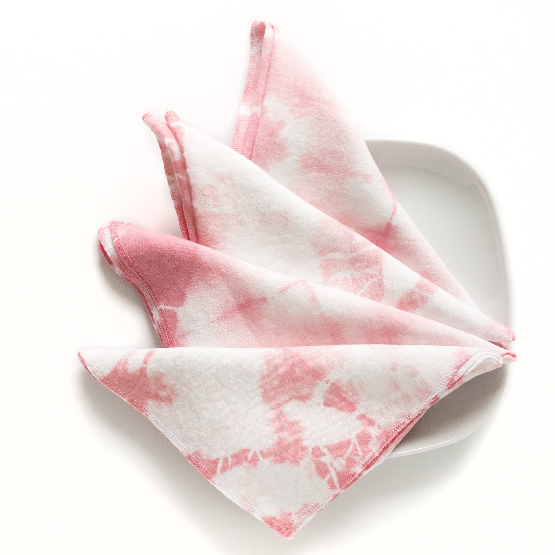 Linen Shibori-dyed Napkins, Set of 4 - Sherri O Designs