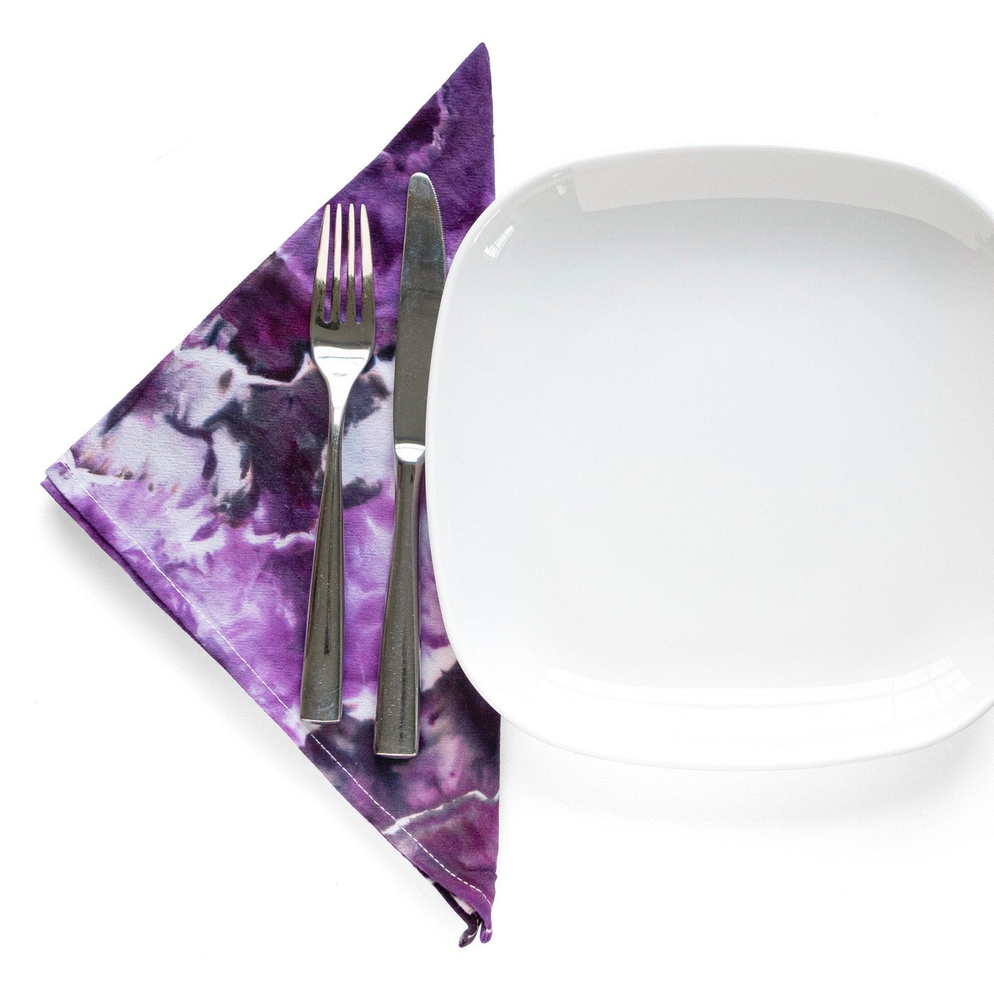 Purple Tie Dye Flour Sack Napkins - Sherri O Designs