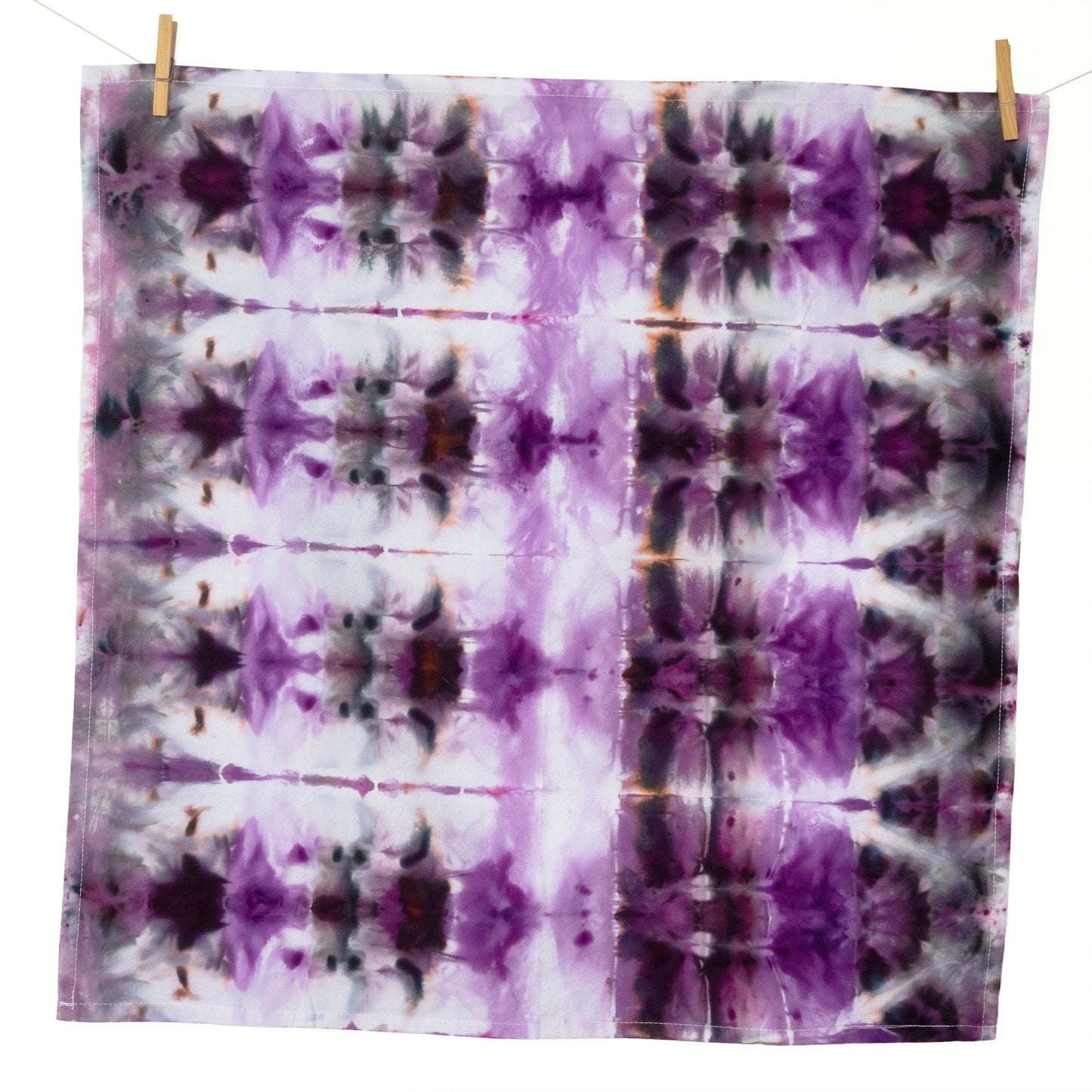 Purple Tie Dye Flour Sack Tea Towels - Sherri O Designs