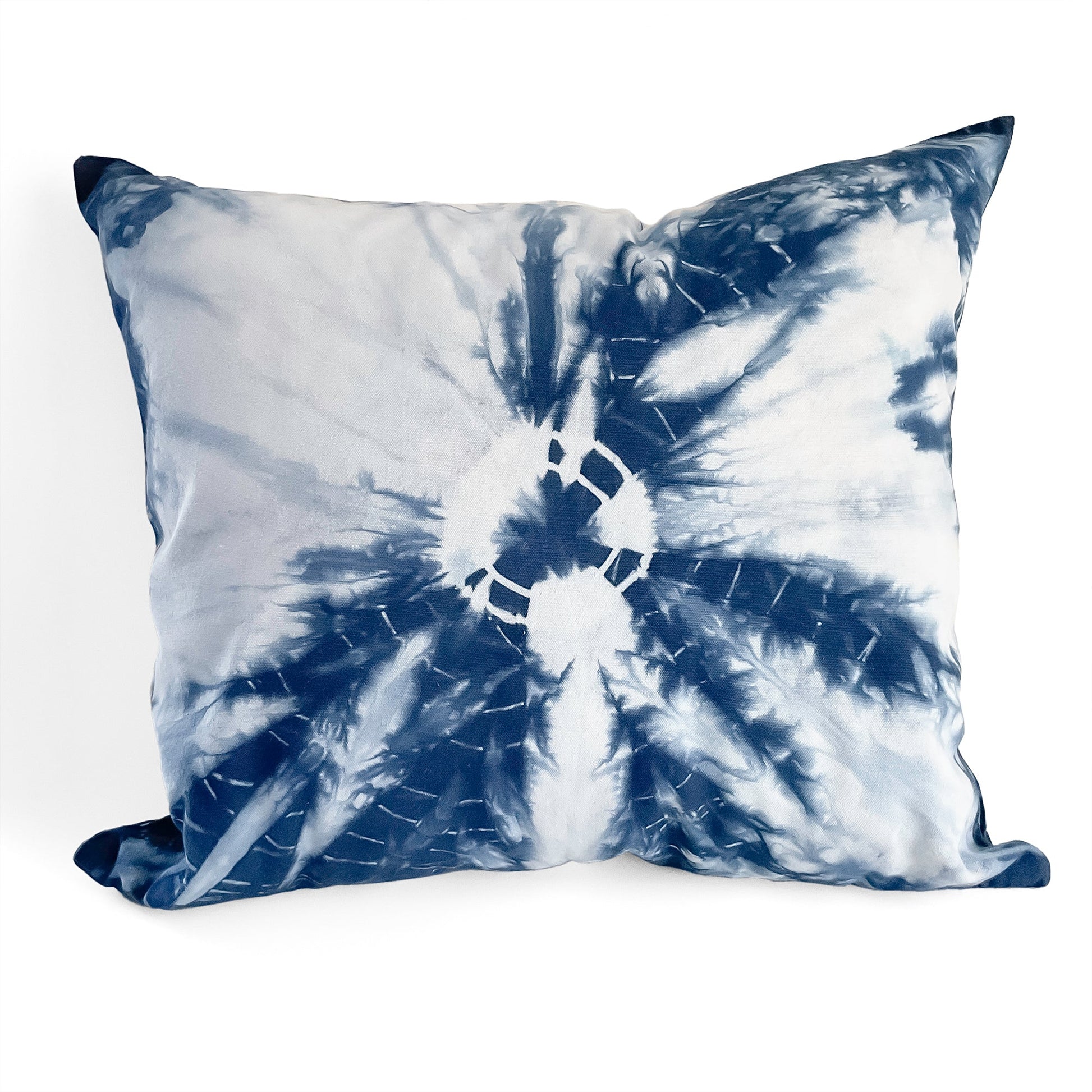 Shibori-dyed Throw Pillow Cover - Sherri O Designs