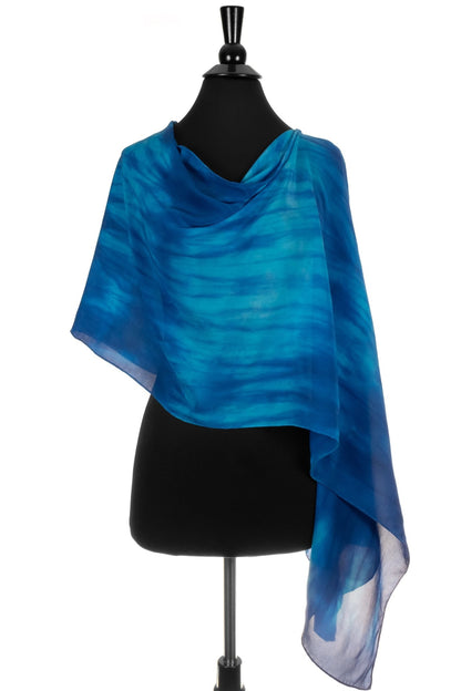 Silk 2-in-1 Drape in Brilliant Blues - Sherri O Designs