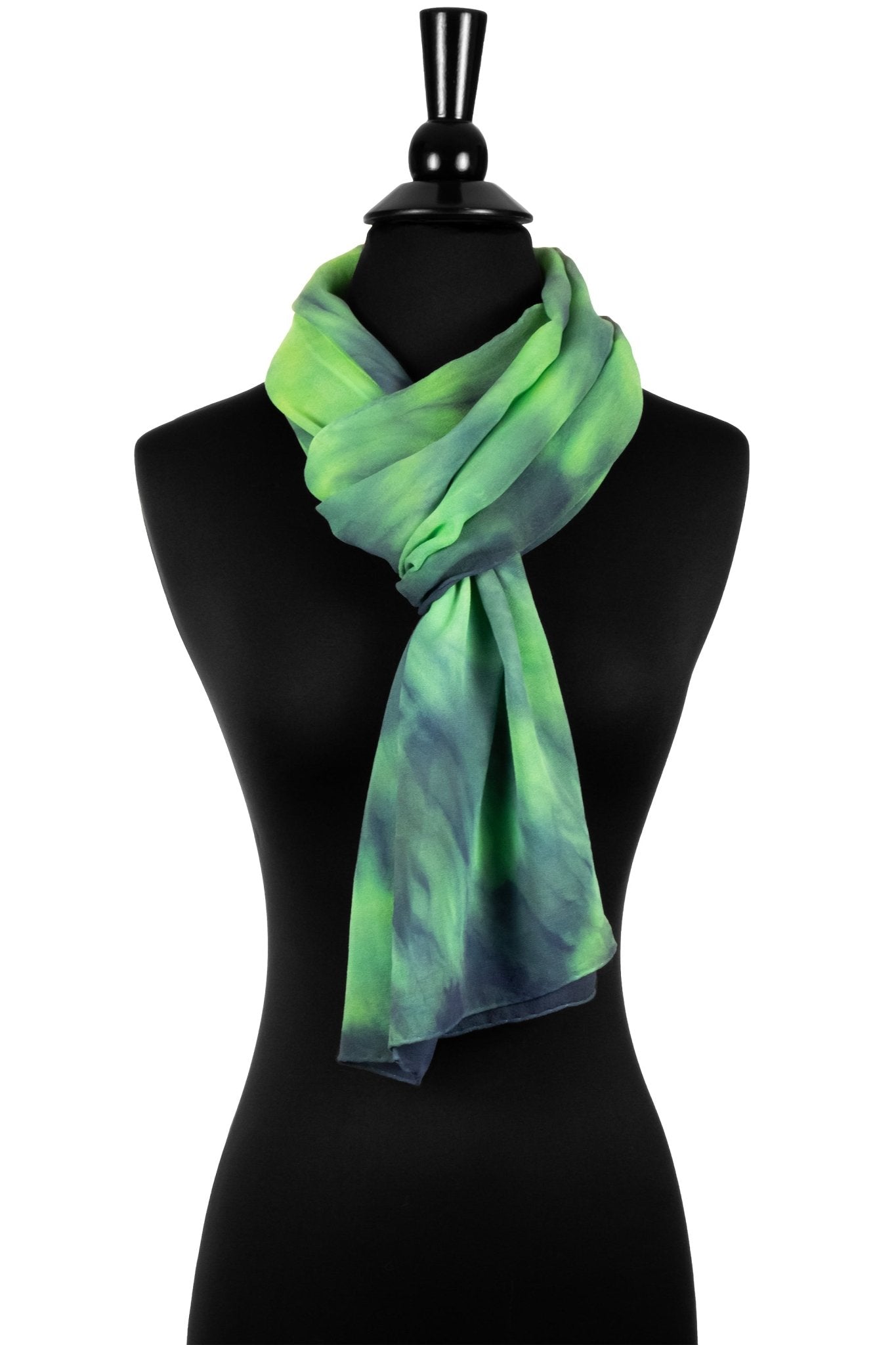 Silk 2-in-1 Drape in Green and Navy - Sherri O Designs