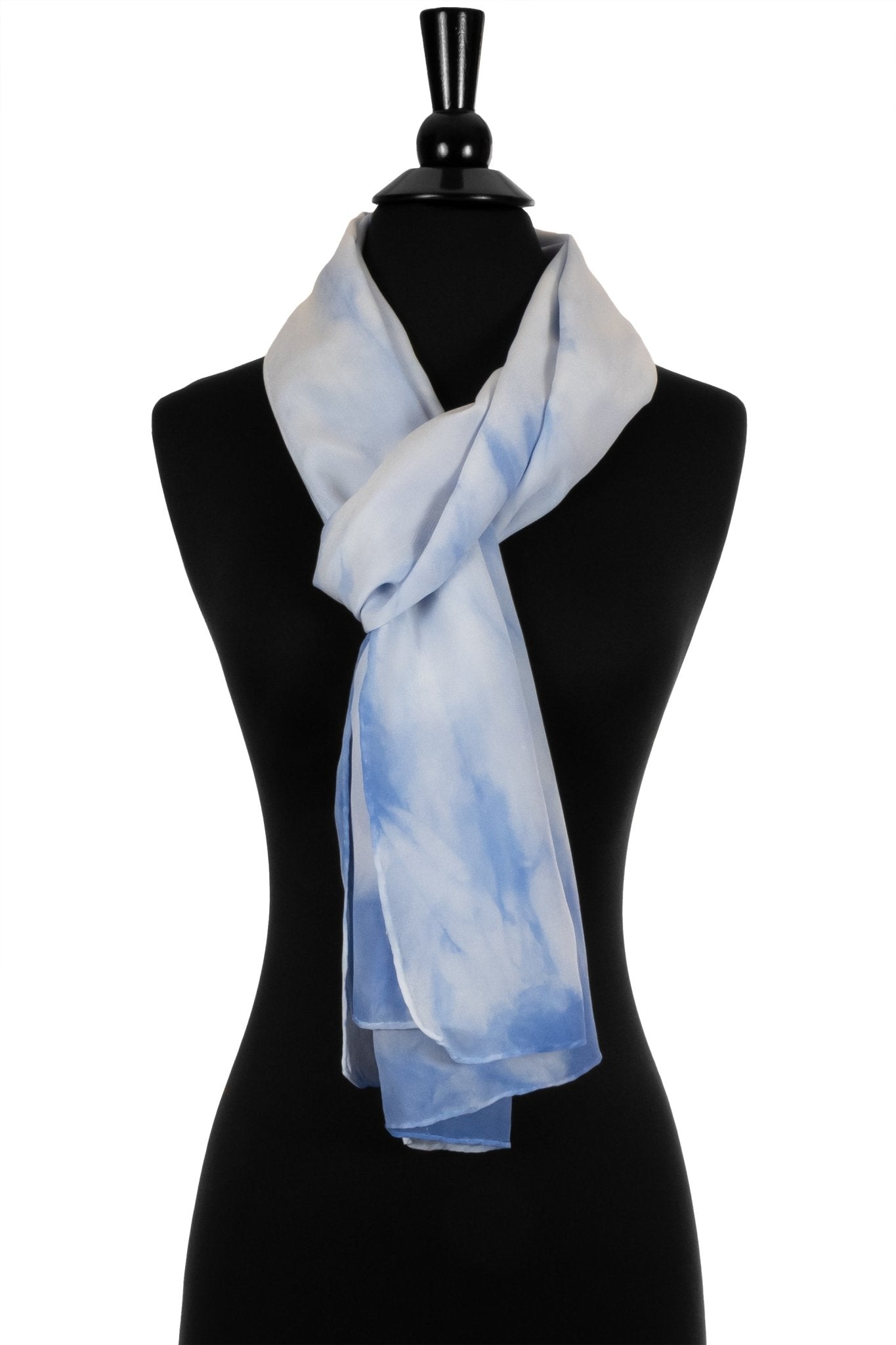 Silk 2-in-1 Drape in Light Blue and White - Sherri O Designs