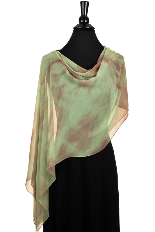 Silk 2-in-1 Drape in Sage and Sienna - Sherri O Designs