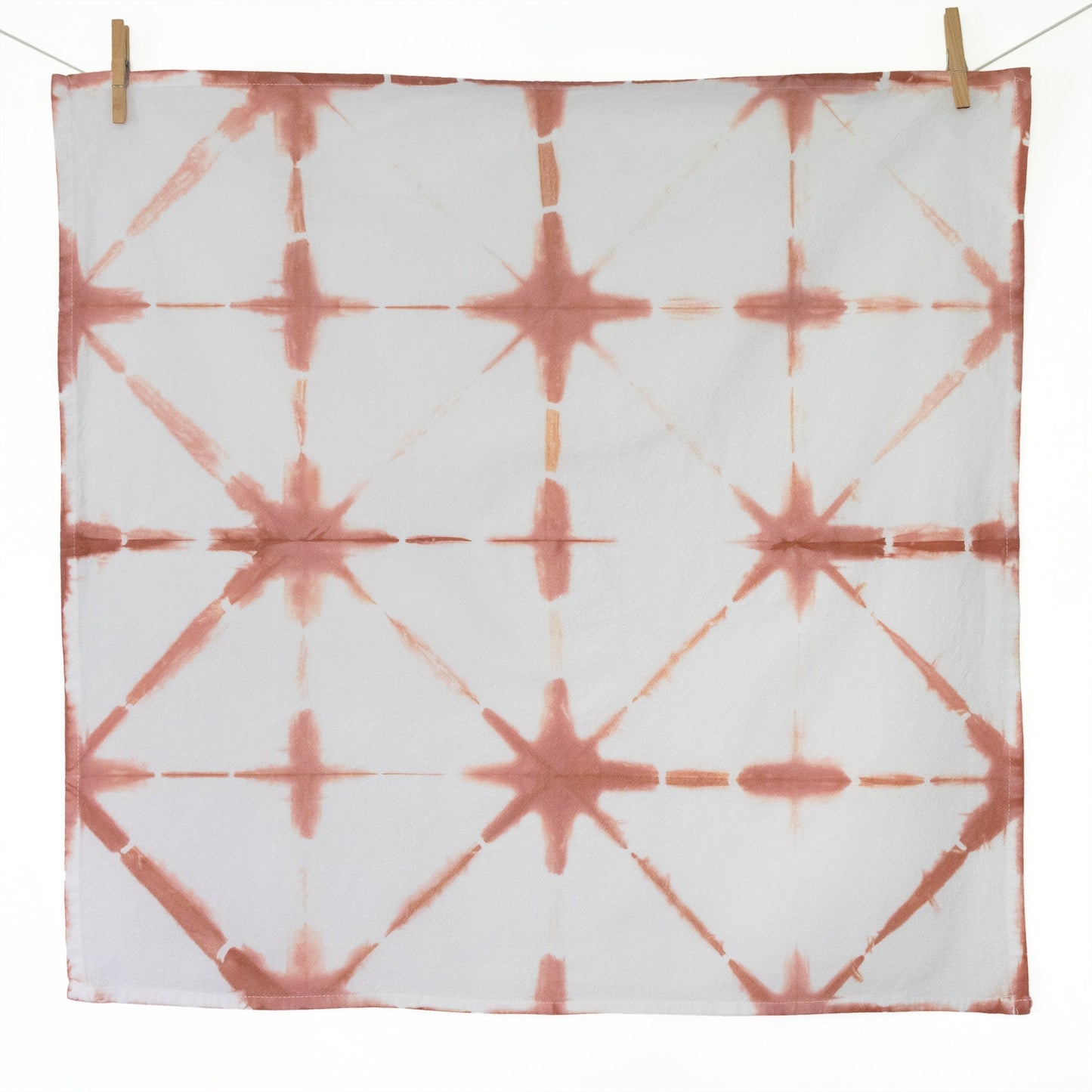 Terracotta Shibori Flour Sack Tea Towels - Sherri O Designs