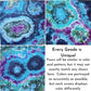 Tie Dye Flour Sack Tea Towel in Blue and Purple - Sherri O Designs